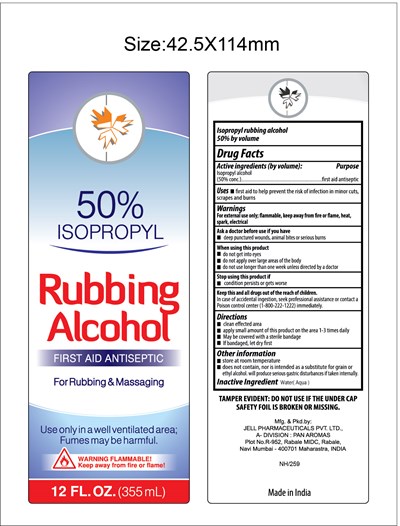 Label (50 Rubbing Alcohol)